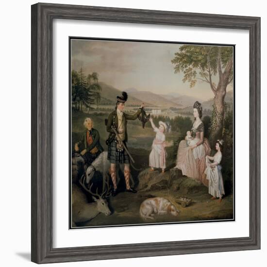 John, the 4th Duke of Atholl and His Family, 1780-David Allan-Framed Giclee Print