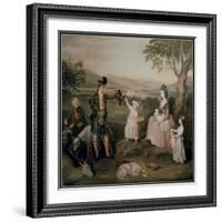 John, the 4th Duke of Atholl and His Family, 1780-David Allan-Framed Giclee Print