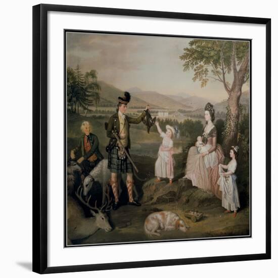 John, the 4th Duke of Atholl and His Family, 1780-David Allan-Framed Giclee Print