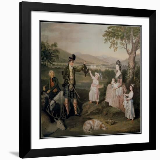 John, the 4th Duke of Atholl and His Family, 1780-David Allan-Framed Giclee Print