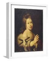 John the Baptist as Child-Bernardo Strozzi-Framed Giclee Print