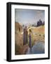 John the Baptist Baptized Jesus Christ, 1921-Frederic Montenard-Framed Giclee Print