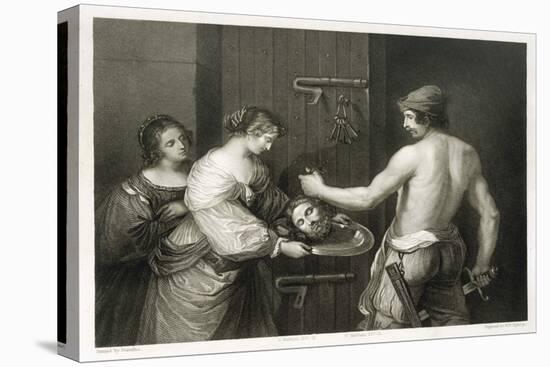 John the Baptist He is Beheaded and Salome Holds out a Dish to Receive His Head-W.h. Egleton-Stretched Canvas