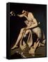 John the Baptist Playing with a Lamb-Michelangelo Merisi da Caravaggio-Framed Stretched Canvas