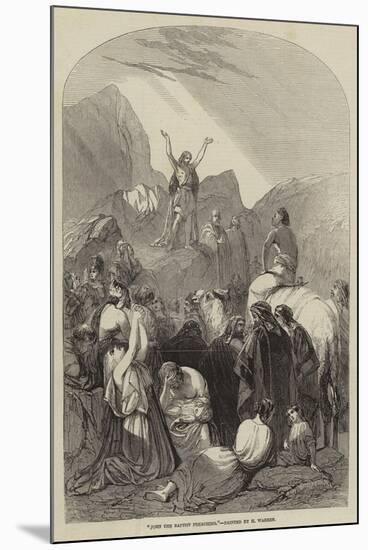 John the Baptist Preaching-Henry Warren-Mounted Giclee Print