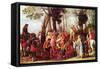 John the Baptist Preaching-Frans The Elder Francken-Framed Stretched Canvas