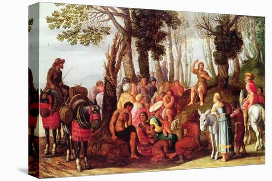 John the Baptist Preaching-Frans The Elder Francken-Stretched Canvas