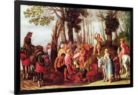 John the Baptist Preaching-Frans The Elder Francken-Framed Giclee Print