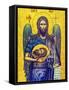 John the Baptist, Saint George's Greek Orthodox Church, Madaba, Jordan.-William Perry-Framed Stretched Canvas