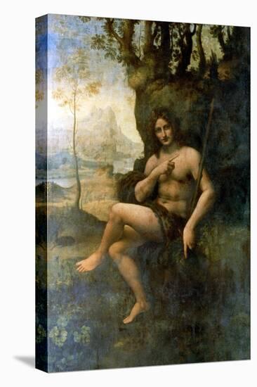 John the Baptist, with the Attributes of Bacchus, 1513-1516-Leonardo da Vinci-Stretched Canvas