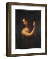 John the Baptist-Leonardo da Vinci-Framed Giclee Print