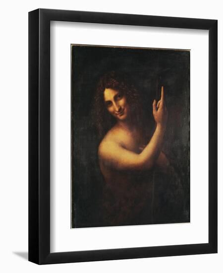 John the Baptist-Leonardo da Vinci-Framed Giclee Print