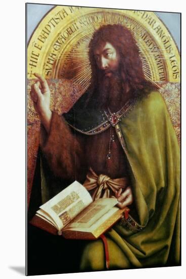 John the Baptist-Jan van Eyck-Mounted Premium Giclee Print