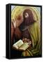 John the Baptist-Jan van Eyck-Framed Stretched Canvas