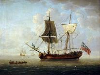 The 'Royal Caroline', Built in 1749 in Deptford (England). Oil on Canvas, 1750, by John Cleveley (1-John the Elder Cleveley-Giclee Print