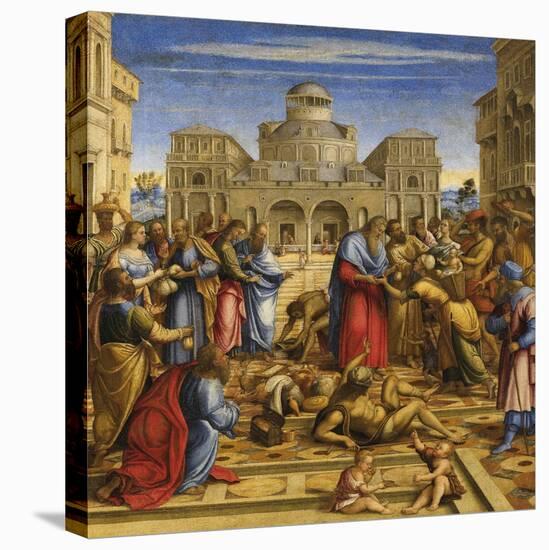 John the Merciful in Alexandria-Francesco di Bernardo de Vecchi Santacroce-Stretched Canvas