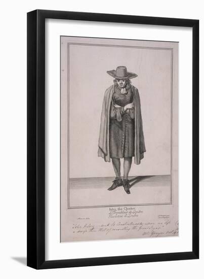 John the Quaker, Cries of London-Marcellus Laroon-Framed Giclee Print