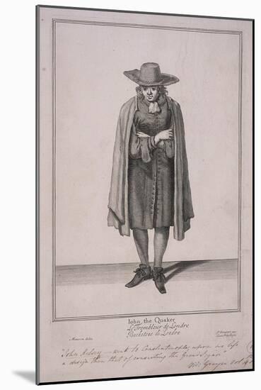 John the Quaker, Cries of London-Marcellus Laroon-Mounted Giclee Print