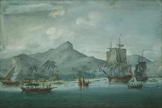 River with Shipping, 18Th Century (Drawing)-John the Younger Cleveley-Giclee Print