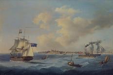 A 44-Gun Frigate, a Passenger Paddle-Steamer and Other Shipping Off St. Peter Port, Guernsey-John Thomas Serres-Giclee Print