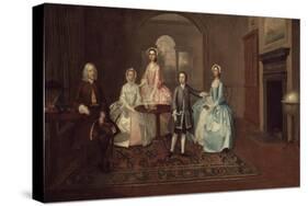 John Thomlinson and His Family, 1745-Arthur Devis-Stretched Canvas