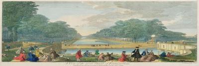 A View of the Great Canal of Fontainebleau, Published 1794-John Tinney-Giclee Print