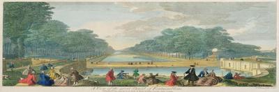 A View of the Great Canal of Fontainebleau, Published 1794-John Tinney-Mounted Giclee Print