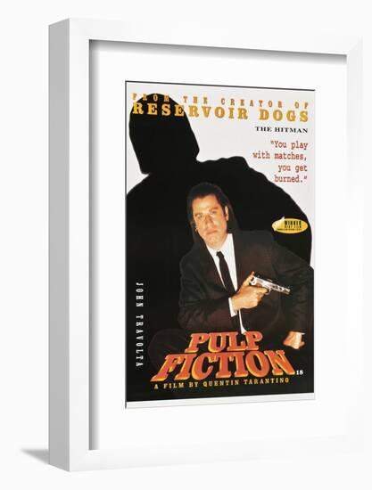 JOHN TRAVOLTA. "Pulp Fiction" [1994], directed by QUENTIN TARANTINO.-null-Framed Photographic Print