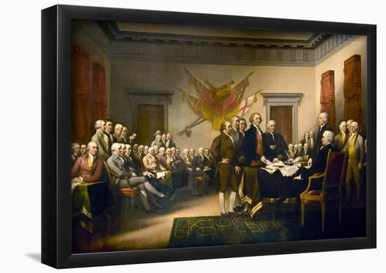 John Trumbull (Declaration of Independence) Art Poster Print-null-Framed Poster
