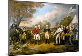 John Trumbull Surrender of General Burgoyne Art Print Poster-null-Mounted Poster