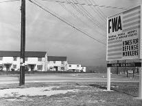 Cars Parked on Street-John Vachon-Photographic Print