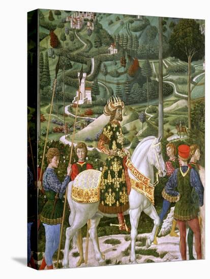 John VII Palaeologus, Eastern Roman Emperor, as One of the Three Kings-Benozzo di Lese di Sandro Gozzoli-Stretched Canvas