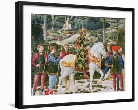 John VII Palaeologus, Eastern Roman Emperor, as One of the Three Kings-Benozzo di Lese di Sandro Gozzoli-Framed Giclee Print