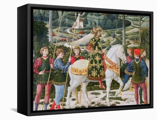 John VII Palaeologus, Eastern Roman Emperor, as One of the Three Kings-Benozzo di Lese di Sandro Gozzoli-Framed Stretched Canvas