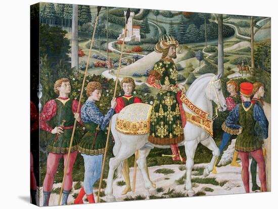 John VII Palaeologus, Eastern Roman Emperor, as One of the Three Kings-Benozzo di Lese di Sandro Gozzoli-Stretched Canvas