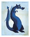 Blue Dragon-John W^ Golden-Art Print