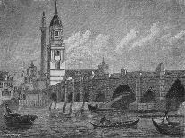 Billingsgate Wharf, London, 1801-JOHN WALKER-Framed Giclee Print