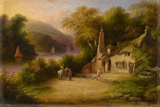 On the River Dart Between Totnes and Dartmouth, 1869-John Wallace Tucker-Stretched Canvas