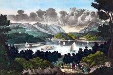 View on the Hudson - West Point-John Walsh & Co-Framed Stretched Canvas