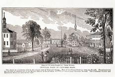 Central Part of Concord, from "Historical Collections of Massachusetts"-John Warner Barber-Giclee Print