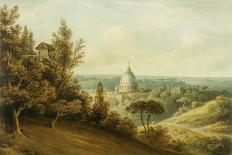 St Peter's from the Villa Milleni Near Rome-John `Warwick' Smith-Framed Giclee Print