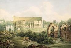 The Colosseum, Rome, 1802 (W/C over Graphite on Wove Paper)-John Warwick Smith-Framed Giclee Print