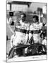 John Watson and Jan Lammers Waving at the Crowds at Jarama, Spain, 1987-null-Mounted Photographic Print