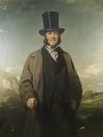 A Portrait of Robert Baird of Auchmedden, in a Grey Coat, Black Suit and a Top Hat-John Watson Gordon-Framed Giclee Print