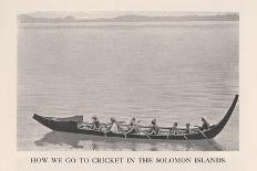 How We Go to Cricket in the Solomon Islands, 1912-John Watt Beattie-Stretched Canvas