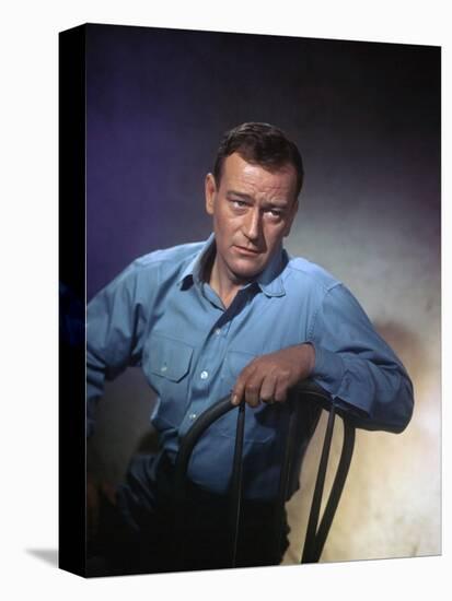 John Wayne, 1957-null-Stretched Canvas