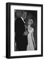 John Wayne and Barbara Streisand-null-Framed Art Print