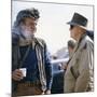 John Wayne and John Ford sur le tournage du film Alamo by JohnWayne, 1960 (photo)-null-Mounted Photo