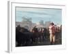 John Wayne Filming Scene from Western "The Undefeated"-John Dominis-Framed Premium Photographic Print