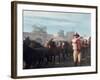 John Wayne Filming Scene from Western "The Undefeated"-John Dominis-Framed Premium Photographic Print